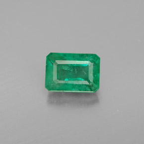 Émeraude vert naturelle taille émeraude, 1,13 ct, VS-SI