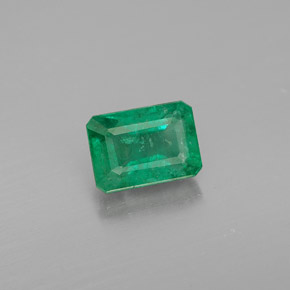 Émeraude vert naturelle taille émeraude, 1,13 ct, VS-SI