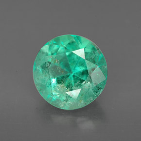 Émeraude vert naturelle coupe roude, 2,71 ct, VS-SI