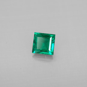 Émeraude vert naturelle baguette, 0,33 ct, SI