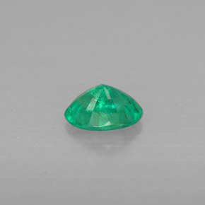 Émeraude vert naturelle coupe ovale, 0,41 ct, VS-SI
