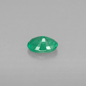 Émeraude vert naturelle coupe ovale, 0,41 ct, VS-SI