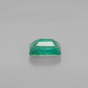 Émeraude vert naturelle taille émeraude, 0,58 ct, VS-SI