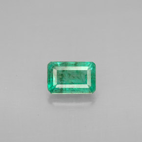 Émeraude vert naturelle taille émeraude, 0,60 ct, VS-SI