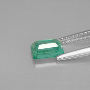 Émeraude Vert naturelle Taille émeraude, 0.60 ct, SI