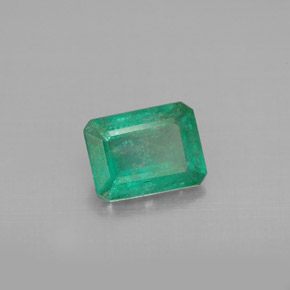 Émeraude vert naturelle taille émeraude, 1,17 ct, VS-SI