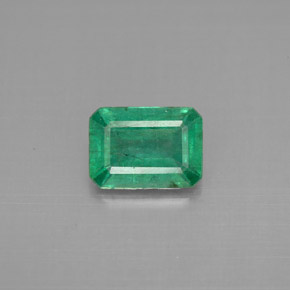 Émeraude vert naturelle taille émeraude, 1,16 ct, VS-SI