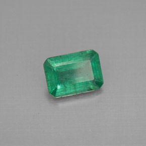 Émeraude vert naturelle taille émeraude, 1,16 ct, VS-SI