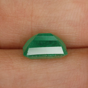 Émeraude vert naturelle taille émeraude, 1,49 ct, SI-I1