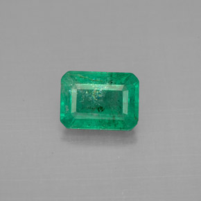 Émeraude vert naturelle taille émeraude, 1,42 ct, VS-SI
