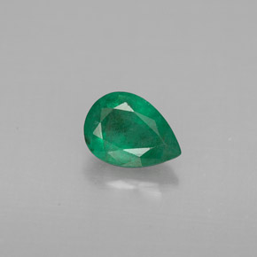 Émeraude Vert naturelle En forme de poire, 0.63 ct, VS-SI
