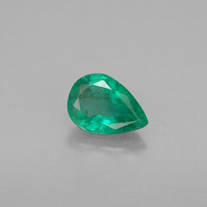 Émeraude vert naturelle en forme de poire, 0,67 ct, VS-SI