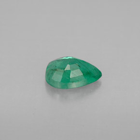 Émeraude vert naturelle en forme de poire, 0,67 ct, VS-SI
