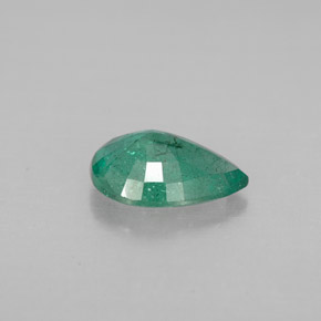 Émeraude vert naturelle en forme de poire, 0,91 ct, VS-SI