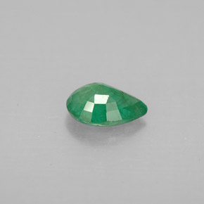 Émeraude vert naturelle en forme de poire, 0,59 ct, VS-SI