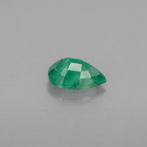 Émeraude vert naturelle en forme de poire, 0,64 ct, VS-SI