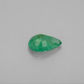 Émeraude vert naturelle en forme de poire, 0,57 ct, SI