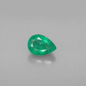 Émeraude vert naturelle en forme de poire, 0,78 ct, VS-SI