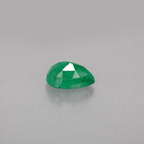 Émeraude vert naturelle en forme de poire, 0,78 ct, VS-SI