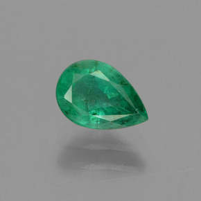 Émeraude vert naturelle en forme de poire, 0,67 ct, VS-SI