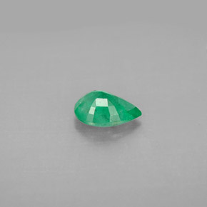 Émeraude vert naturelle en forme de poire, 0,59 ct, VS-SI