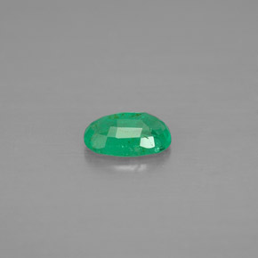 Émeraude vert naturelle coupe ovale, 0,40 ct, VS-SI