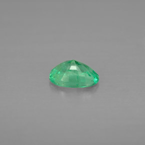 Émeraude vert naturelle coupe ovale, 0,43 ct, VS-SI