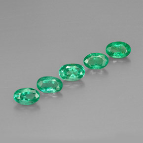 Achetez naturel ct vert émeraude gems, coupe ovale, en provenance colombie chez gemselect. en stock, livraison internationale!