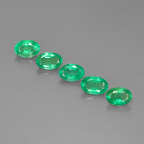 Achetez naturel ct vert émeraude gems, coupe ovale, en provenance colombie chez gemselect. en stock, livraison internationale!