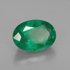 Émeraude vert naturelle coupe ovale, 2,81 ct, VS-SI