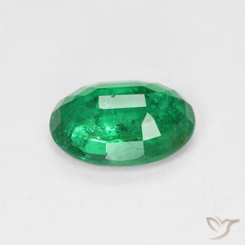 Émeraude Vert frais naturelle ovale, 1.83 ct, SI-I1
