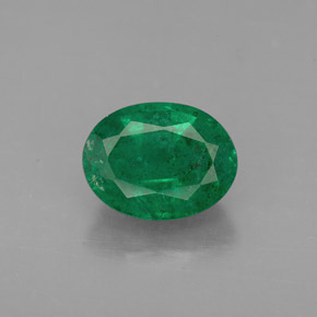 Émeraude vert naturelle coupe ovale, 1,99 ct, VS-SI