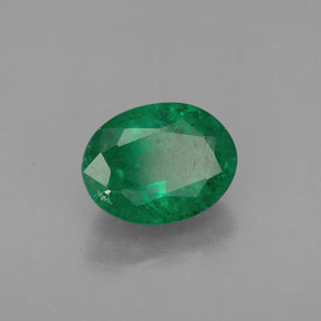 Émeraude vert naturelle coupe ovale, 1,99 ct, VS-SI