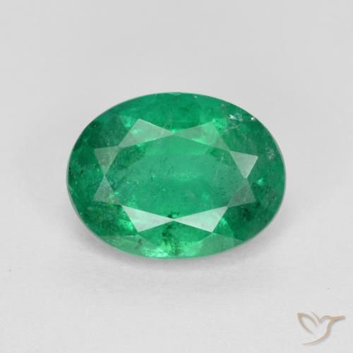 1.63ct Naturel Vert émeraude moyen Émeraude, ovale, SI