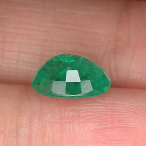 Émeraude vert naturelle coupe ovale, 1,85 ct, SI-I1