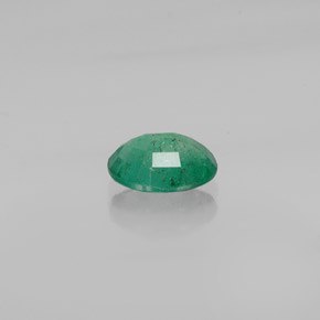 Émeraude vert naturelle coupe ovale, 1,18 ct, SI