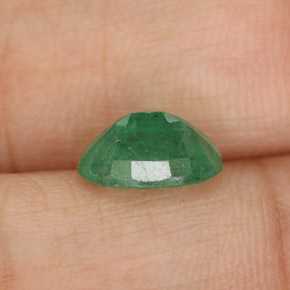 Émeraude vert naturelle coupe ovale, 1,61 ct, SI-I1