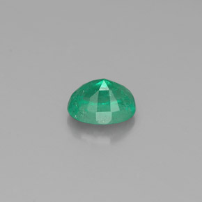 Émeraude vert naturelle coupe ovale, 0,39 ct, SI