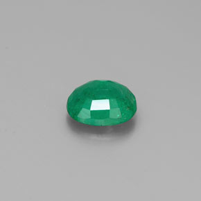 Émeraude vert naturelle coupe ovale, 0,35 ct, SI