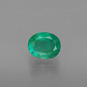Émeraude vert naturelle coupe ovale, 0,36 ct, SI
