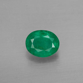 Émeraude vert naturelle coupe ovale, 0,36 ct, SI