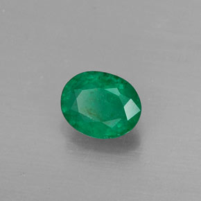 Émeraude vert naturelle coupe ovale, 0,36 ct, SI