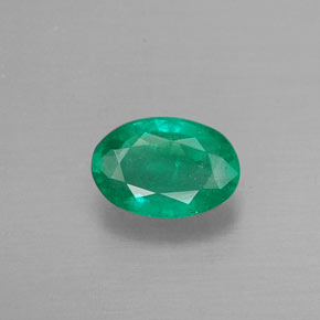 Émeraude vert naturelle coupe ovale, 0,46 ct, SI