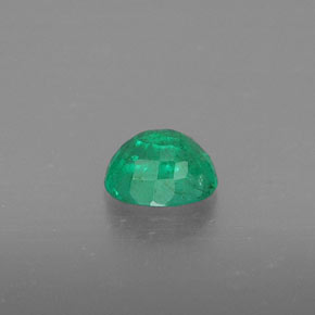 Émeraude vert naturelle coupe ovale, 0,37 ct, SI
