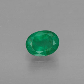 Émeraude vert naturelle coupe ovale, 0,37 ct, SI