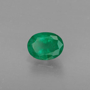 Émeraude vert naturelle coupe ovale, 0,37 ct, SI