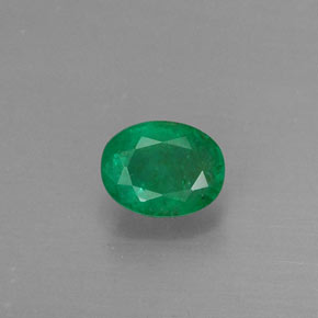 Émeraude vert naturelle coupe ovale, 0,33 ct, SI