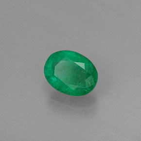 Émeraude vert naturelle coupe ovale, 0,33 ct, SI