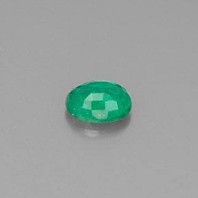 Émeraude vert naturelle coupe ovale, 0,33 ct, SI