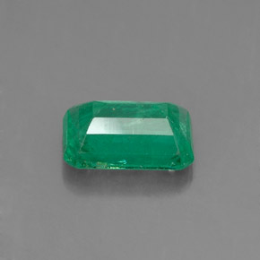 Émeraude vert naturelle taille émeraude, 0,79 ct, SI-I1